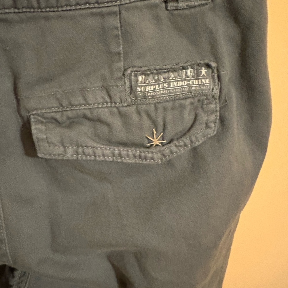 LAST CHANCE | Da-Nang olive green embroidered Y2K cargo-style pants - Picture 8 of 12